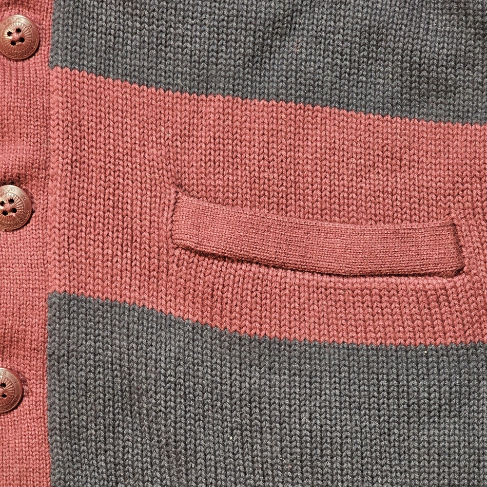Ralph Lauren Polo Big Boys' Striped Patchwork Cotton Cardigan - Picture 8 of 12